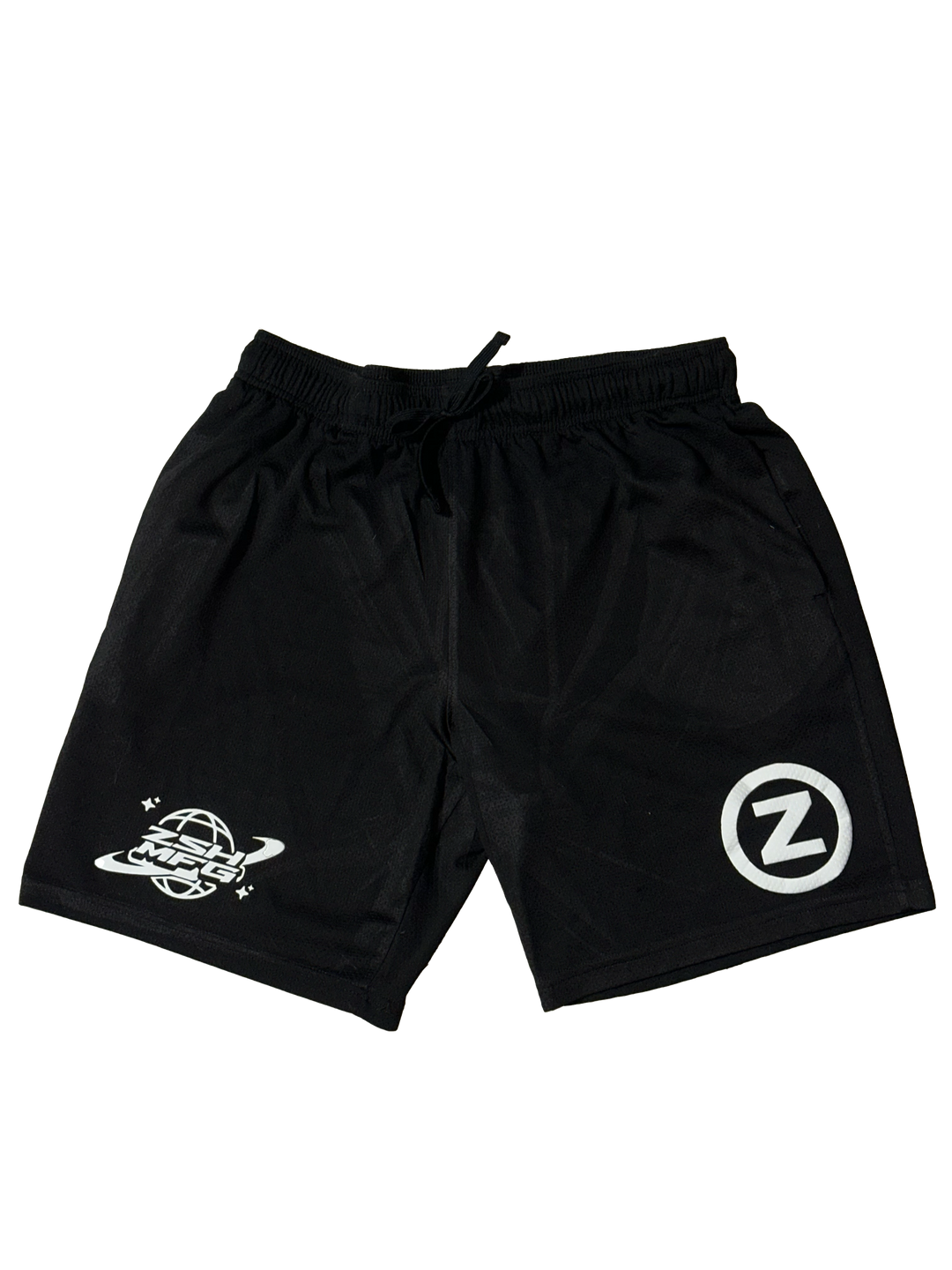 Zoshmfg Logo Mesh Shorts - Black - zoshmfg
