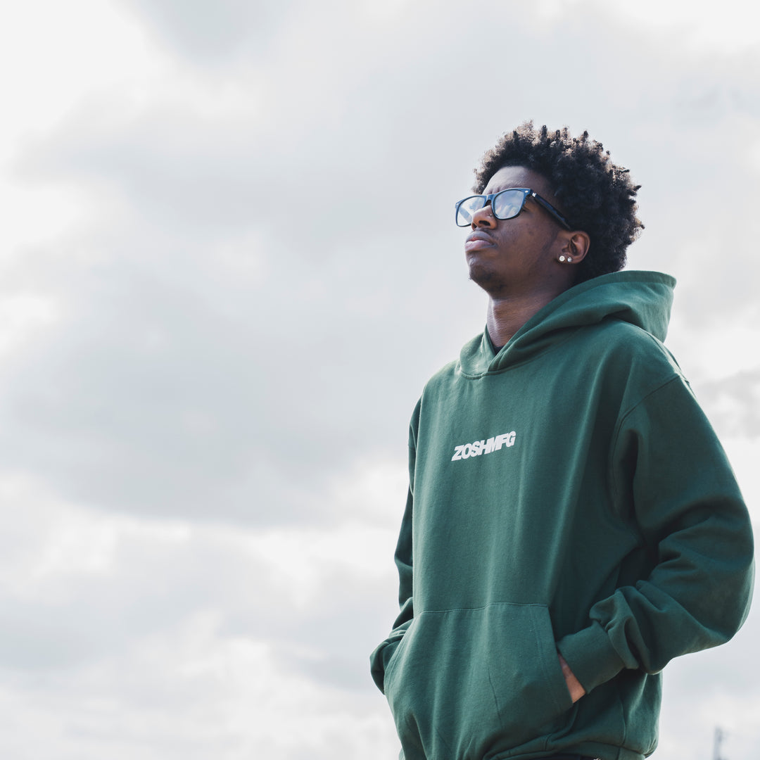 Hoodie - Green Opulent