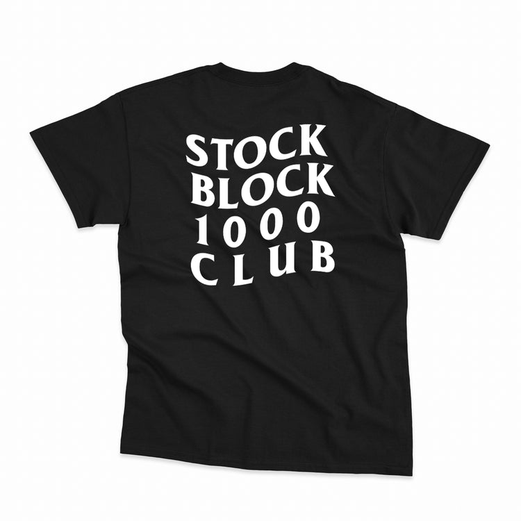 Stock Block 1000 Tee - Black - zoshmfg