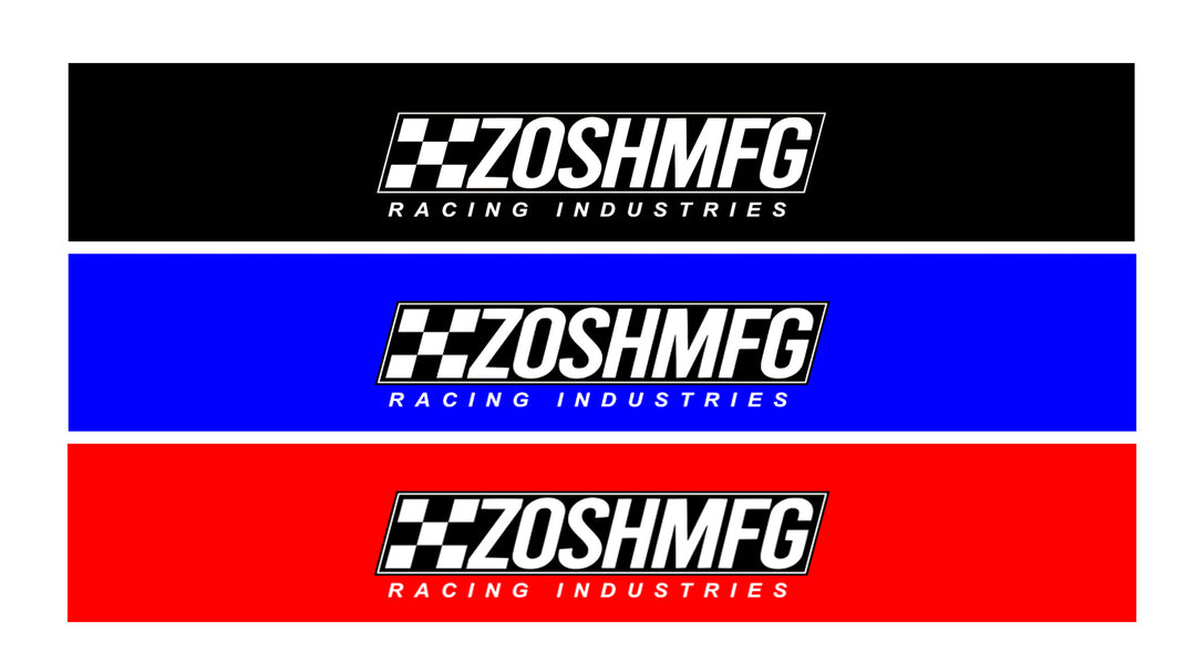 Zoshmfg Windshield Motorsport Banner - zoshmfg